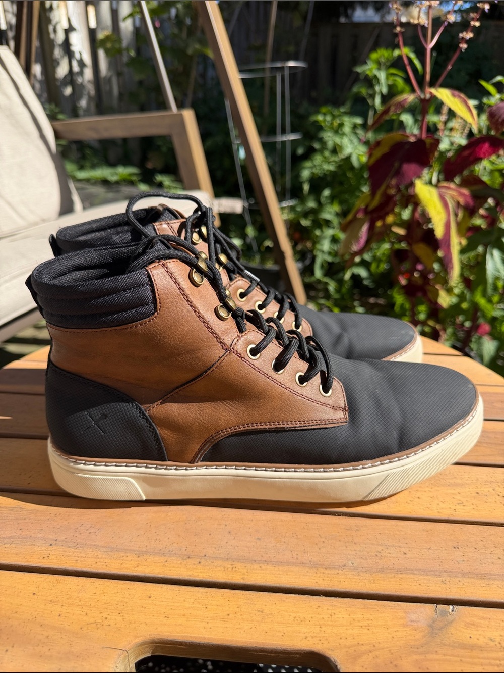 Denver Hayes Men’s Leather Lace-Up Boots Size 12